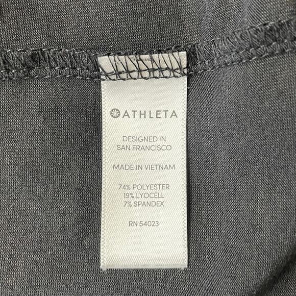 ATHLETA Essence Double Layer Tank Top Size S Athleisure Yoga Minimalist Black - Picture 11 of 12